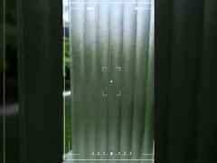 Tempered Acid Etched Glass White Jade Kylin For Table Furniture Interior Partitions